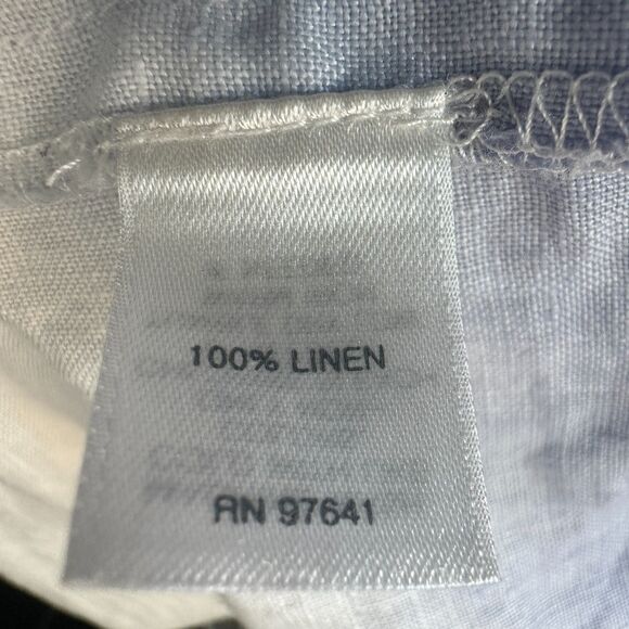 J. Jill Pure Jill Linen Floral Oversized Boxy Crop Top Blouse Size XS Petite - Picture 4 of 7